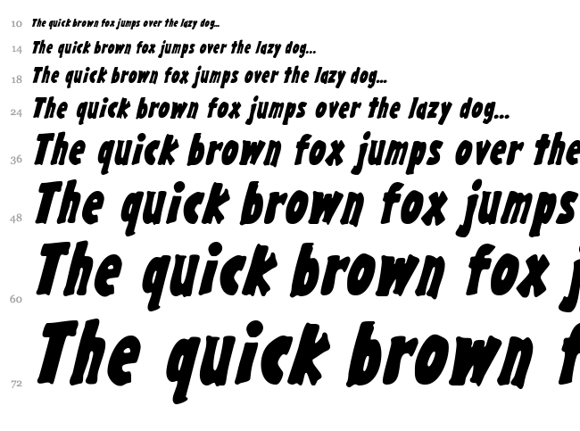 Gargle font waterfall